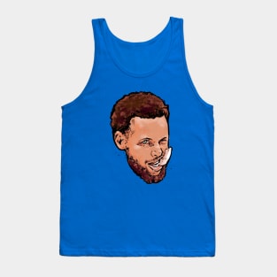 Steph Curry Comic Head Tank Top